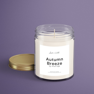 Lavender In Luxe Autumn Breeze Soy Candle Glass Jar Collection